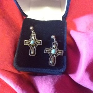 Montana silversmith cross earrings